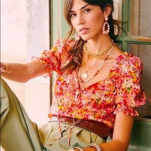 New with Tags Sezane Rita Blouse